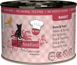 Catz Finefood 6x190g catz finefood ragout No. 603 liba & pulyka nedves macskatáp