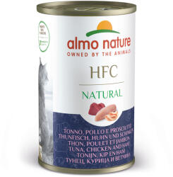 Almo Nature Almo Nature HFC gazdaságos csomag 12 x 140 g - Tonhal, csirke & sonka