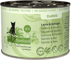 Catz Finefood 12x200g catz finefood konzerv nedves macskatáp-Lazac & szárnyas