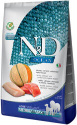 N&D Ocean Dog 12kg N&D Ocean Salmon, Cod & Melon Medium & Maxi Farmina Száraz kutyatáp