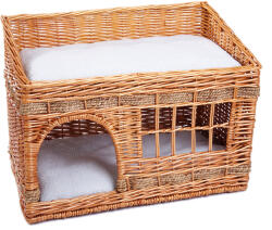 zooplus Pueblo macskaház, H 56 x Sz 36 x M 42 cm, natúr