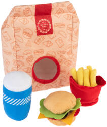 zooplus Exclusive Squeaky Burger Menü kutyajáték- 4-részes szett