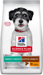 Hill's Science Plan 6kg Hill's Science Plan Perfect Weight & Active Mobility Adult Small & Mini csirke száraz kutyatáp