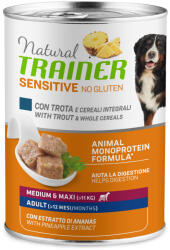 Natural Trainer 6x400g Natural Trainer Sensitive No Gluten Adult pisztráng nedves kutyatáp