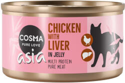 Cosma 6x85g Cosma Asia aszpikban csirke & máj nedves macskatáp