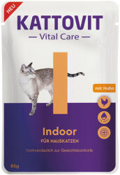 KATTOVIT Vital Care x85g Kattovit Vital Care Indoor csirke tasakos nedves macskatáp