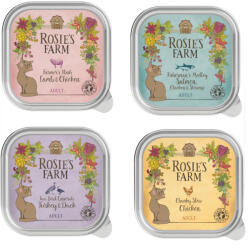Rosie's Farm 32x100g Rosie's Farm Adult nedves macskatáp- Vegyes csomag (4 változattal)