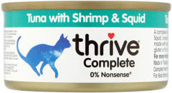 Thrive 6x75g Thrive Complete tonhal, garnélarák & tintahal nedves macskatáp