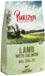 Purizon 12kg Purizon Adult bárány & lazac gabonamentes száraz kutyatáp új receptúrával