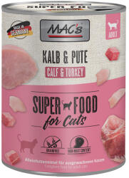 MAC's 6x800g MAC´s Cat Borjú & pulyka nedves macskatáp