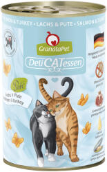 GranataPet 24x400g GranataPet DeliCatessen Lazac & pulyka nedves macskatáp
