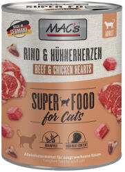 MAC's 12x800g MAC´s Cat nedves macskatáp- Marha & csirkeszív