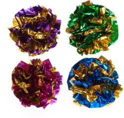  zooplus Exclusive Zizegő labdák macskajáték, Ø 4 cm, 8 db