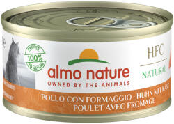 Almo Nature 70g 24x70g Almo Natura HFC Natural csirke & sajt nedves macskatáp