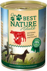 Best Nature 12x400g Best Nature Dog Adult Pulyka, marha & sárgarépa gabonamentes nedves kutyatáp