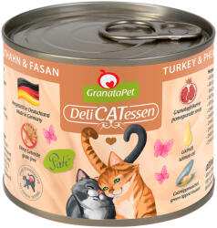 GranataPet 24x200g GranataPet DeliCatessen Pulyka & fácán nedves macskatáp
