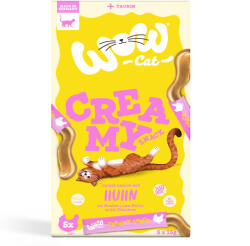 WOW Cat 5x15g Wow Cat Creamy Snack macskák számára - Csirke