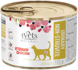 4Vets NATURAL 6x185g 4Vets Natural Cat Urinarynedves macskaeledel