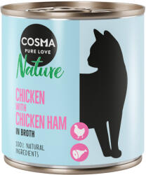 Cosma 6x280g Cosma Nature nedves macskatáp - Csirke & csirkesonka