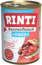 RINTI 12x400g RINTI ínyenceknek gazdaságos csomag nedves kutyatáp - Junior: marha