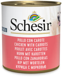 Schesir 12x285g Schesir Csirke & sárgarépa nedves kutyatáp