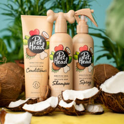  Pet Head Pet Head Sensitive Soul 3 részes szett kutyáknak: 300ml sampon, 300ml kondicionáló, 250ml spray