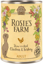 Rosie's Farm 6x400g Rosie's Farm Adult nedves kutyatáp- Csirke & pulyka