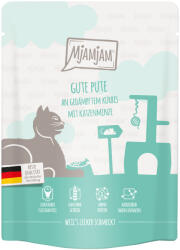 MjAMjAM 24x300g MjAMjAM Quetschie Pulyka & párolt sütőtök nedves macskatáp