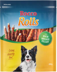  Rocco 12x200g Rocco Rolls rágótekercs jutalomfalat kutyáknak-Kacsamellfilével