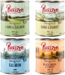 Purizon 6x700g Purizon Original Adult nedves kutyatáp - Vegyes csomag 4 változattal