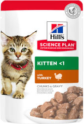 Hill's Science Plan 24x85g Hill's Science Plan Kitten nedves macskatáp- Pulyka