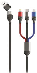 2GO 797361 USB / Type C - All in One, 1.2m, Negru (797361)