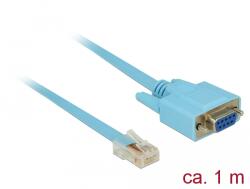 Delock 63341 soros kábel Kék 1 M DB-9 (63341)