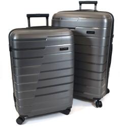 Touareg TP négykerekű metál grafit bőröndszett-2db TP-2 db M, L szett-grafit metál