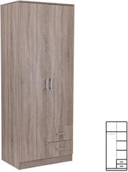Leziter Miami gardróbszekrény 80x205 cm yorki tölgy-yorki tölgy (LMGSZ80YTYT) - leziteronline