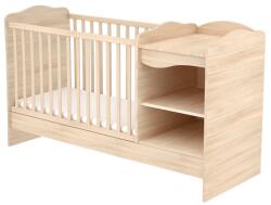 TIMBA NIKI Kombi Combined cot with shelves Amber kiságy
