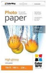COLORWAY Fotópapír, magasfényű (high glossy), 230 g/m2, 10x15, 100 lap