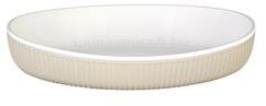 GONDOL IRIS SHELL OVAL kétszínű tányér 185x138x30mm G-806 (G-806) (G-806)