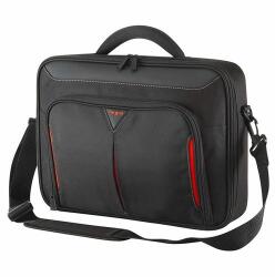 Targus Notebook táska Briefcase / Classic 14" Clamshell Case - Black/Red - kontaktor