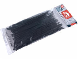 Extol Premium kábelkötegelő 3, 6×200mm 100db, EXTRA, fekete nylon; UV-, sav- és lúgálló (8856232)