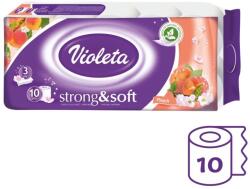 Violeta 3 rétegű WC papír, barack illatú, 10 db