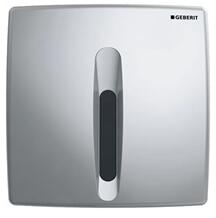 Geberit elektronikus vizeldevezérlés, hálózati üzem, műanyag nyomólap, Basic: Matt króm (115.817.46.5)