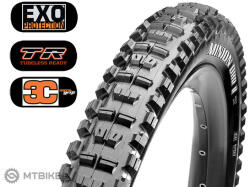 Maxxis Minion DHR II 29x2.40" WT EXO 3C Maxx Grip külső gumi, TR, kevlárperemes