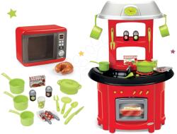Smoby Set aparat electronic de microunde Tefal Elec Micro Wave Smoby și bucătărie de jucărie Chef Stove (SM310586-4) Bucatarie copii