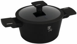 Berlinger Haus BH/8187 Matte Black Collection Lábas - Fedővel, 2, 5 L, Kovácsolt Alumínium, Matt Fekete