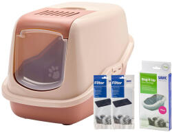 SAVIC Szett Savic Nestor macska WC +2db szűrő +12db Bag it Up Maxi alátét