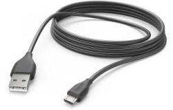Hama Cablu de date Hama 00201588, USB-A - microUSB, 3m, Black (00201588)