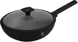 Berlinger Haus BH/8181 Matte Black Collection Wok - 28 cm, Tartós Tapadásmentes Titánpro Bevonattal