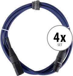 Pronomic Stage DMX3-2.5 DMX kábel 2.5m 4 darabos KÉSZLET (KST38568)