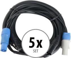 Pronomic Stage PPD-5 Hibrid Kábel Tápdugó / DMX 5db Szett (KST75996)
